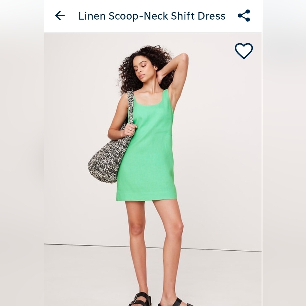 Banana Republic Bright Green Mini Dress
